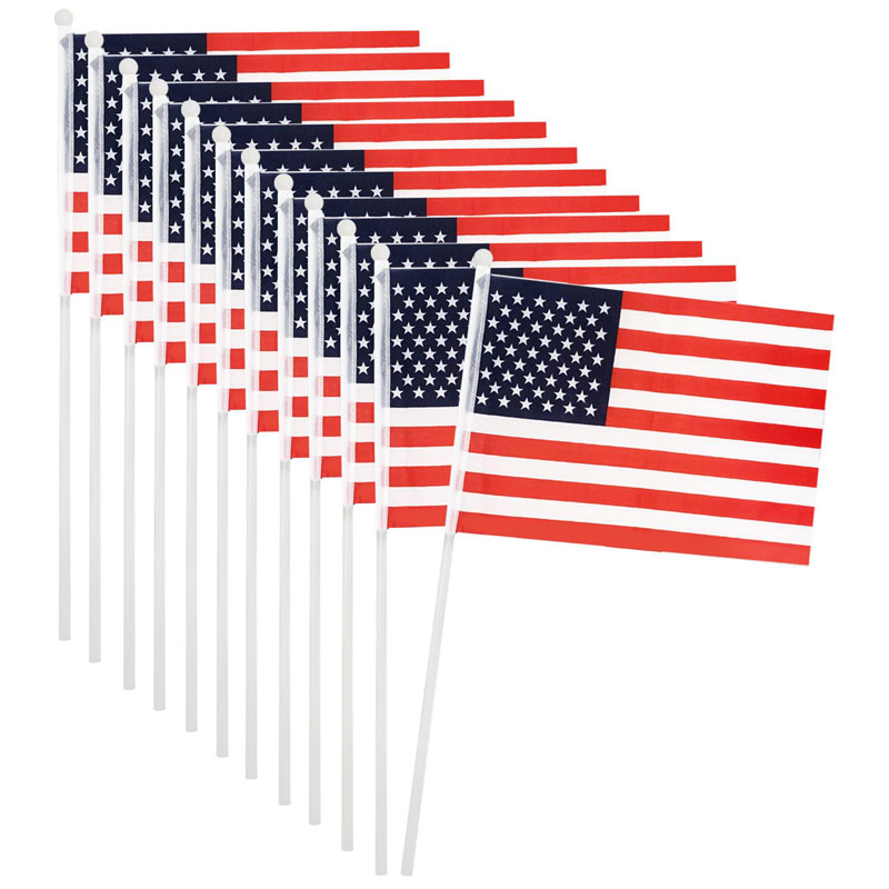 21x14cm USA HAND WAVING FLAG