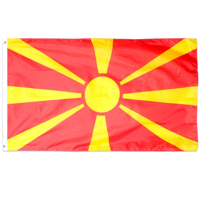 5x3ft NORTH MACEDONIA FLAG