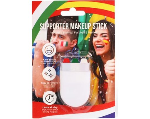RED, WHITE AND GREEN MAKE UP SET