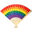 25.5cm RAINBOW PRIDE FOLDING FAN 12S