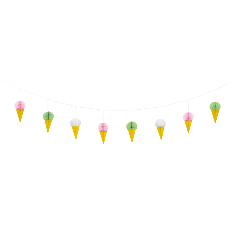 7FT HONEYCOMB ICE CREAM GARLAND