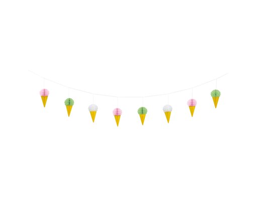 7FT HONEYCOMB ICE CREAM GARLAND