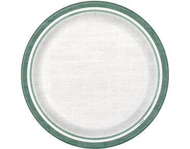 8PK 9in BOTANICAL STRIPES PLATES