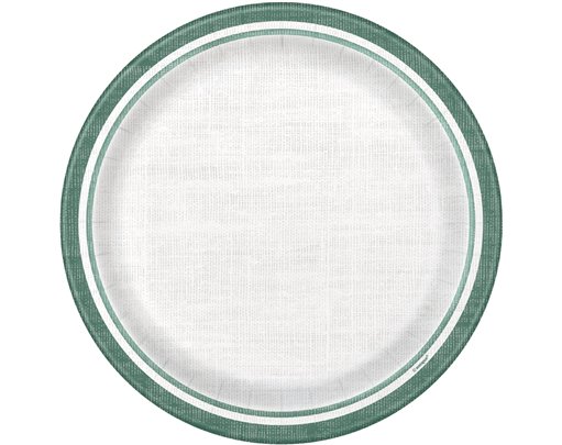 8PK 9in BOTANICAL STRIPES PLATES