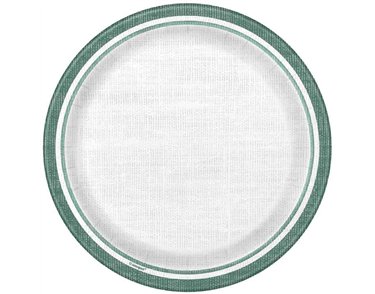 8PK 7in BOTANICAL STRIPES PLATES
