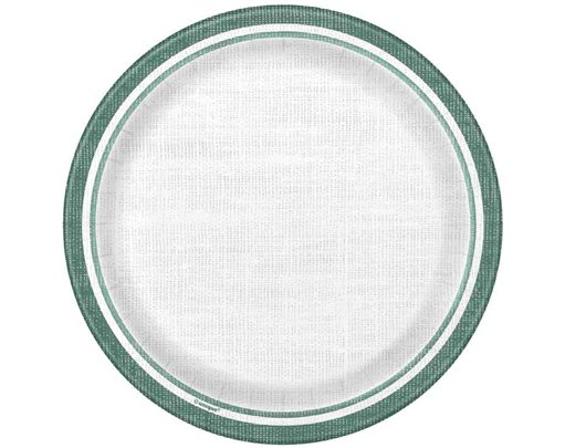 8PK 7in BOTANICAL STRIPES PLATES