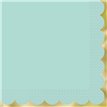 20PK LIGHT BLUE PASTEL SCALLOPED NAPKINS