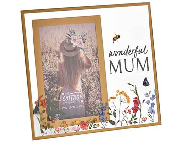 4x6in THE COTTAGE GARDEN MUM GLASS FRAME