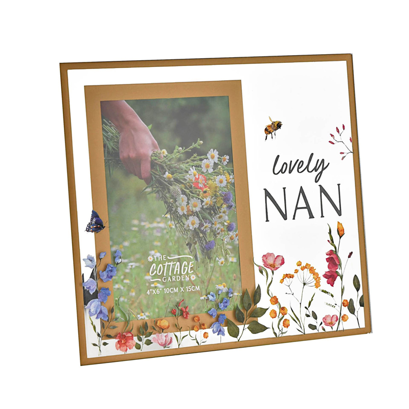 4x6in THE COTTAGE GARDEN NAN GLASS FRAME