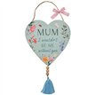3ASST THE COTTAGE GARDEN MUM HANGING HEART PLAQUE