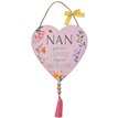 3ASST THE COTTAGE GARDEN NAN HANGING HEART PLAQUE