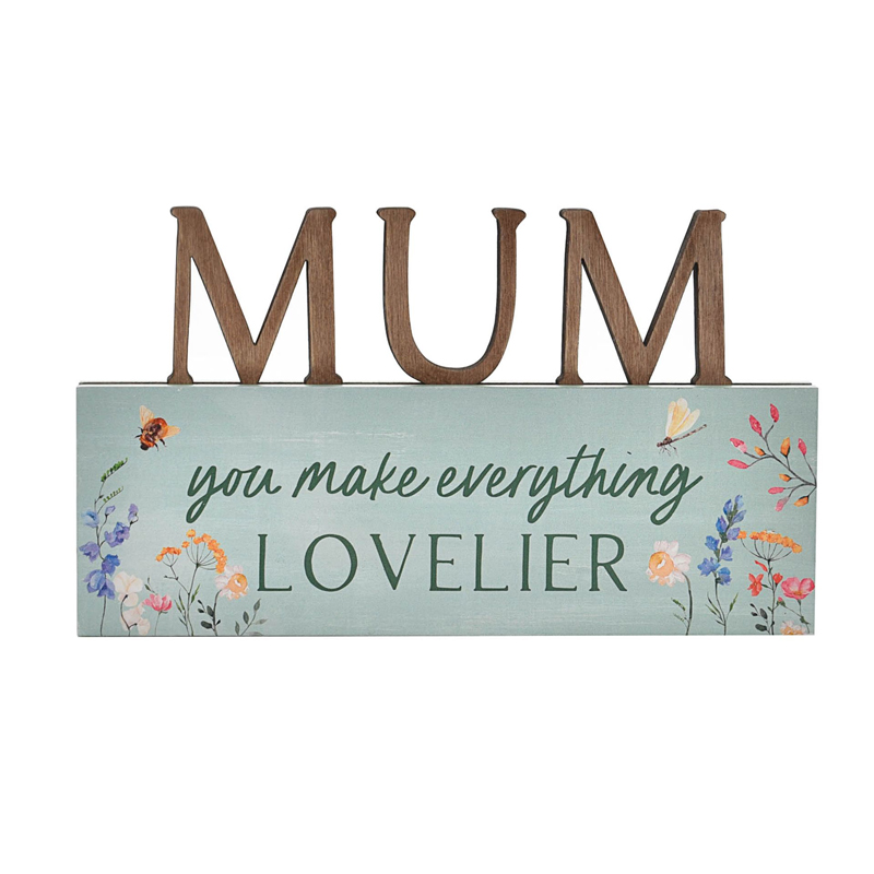 THE COTTAGE GARDEN MUM LETTER PLAQUE