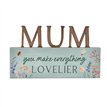 THE COTTAGE GARDEN MUM LETTER PLAQUE