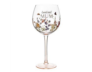 THE COTTAGE GARDEN MUM GIN GLASS