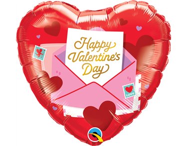 18in VALENTINE'S LOVE LETTER FOIL BALLOON