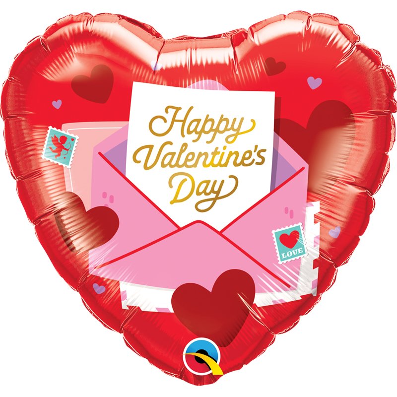 18in VALENTINE'S LOVE LETTER FOIL BALLOON