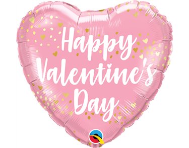 18in VALENTINE'S PINK HEART FOIL BALLOON