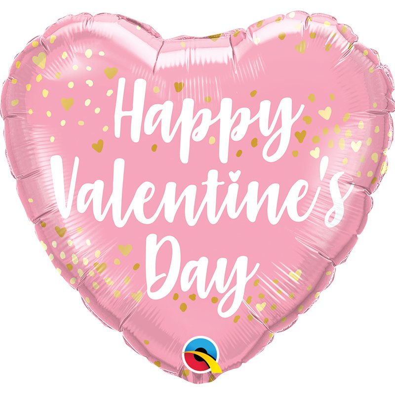 18in VALENTINE'S PINK HEART FOIL BALLOON