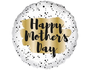 18in MOTHERS DAY GOLD SPOT FOIL BALLOON