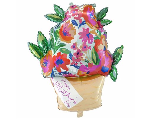 LARGE FLORAL BOUQUET SHAPED FOIL BALLOON