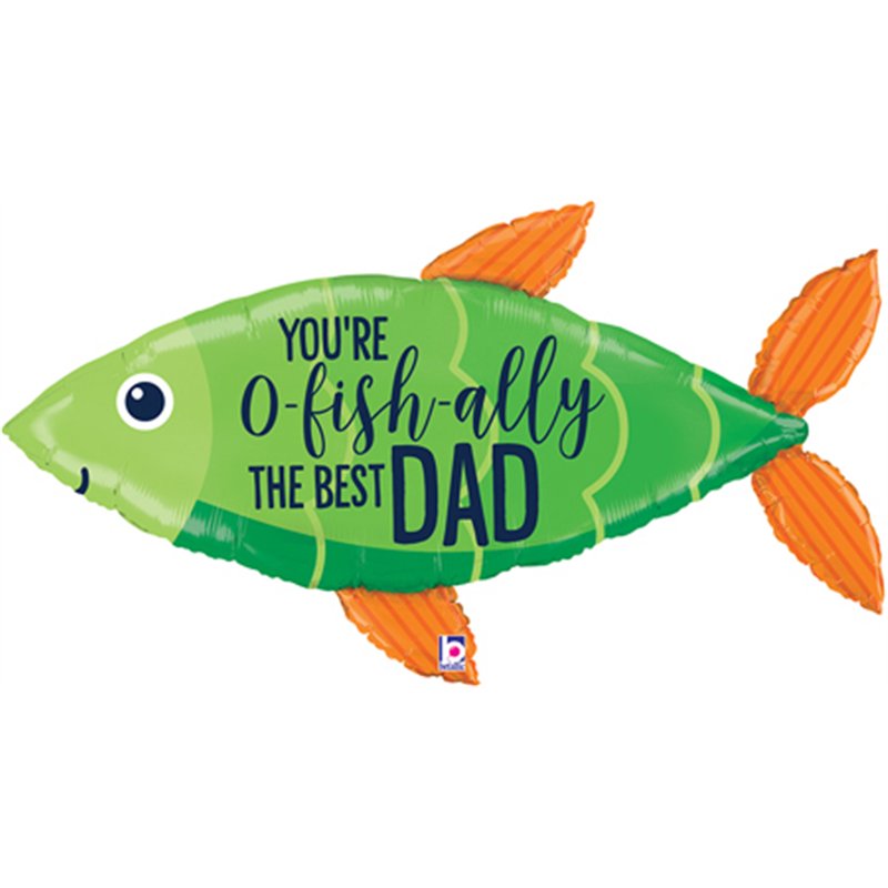45in OFISHALLY BEST DAD FOIL BALLOON
