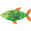 45in OFISHALLY BEST DAD FOIL BALLOON