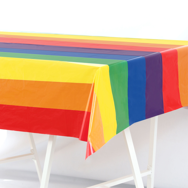 180x110cm RAINBOW PVC TABLECOVER