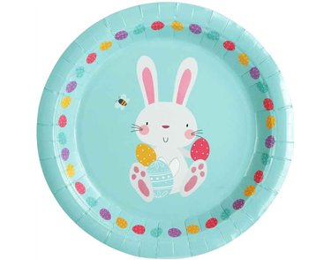 6PK 23cm EASTER PAPER PLATES