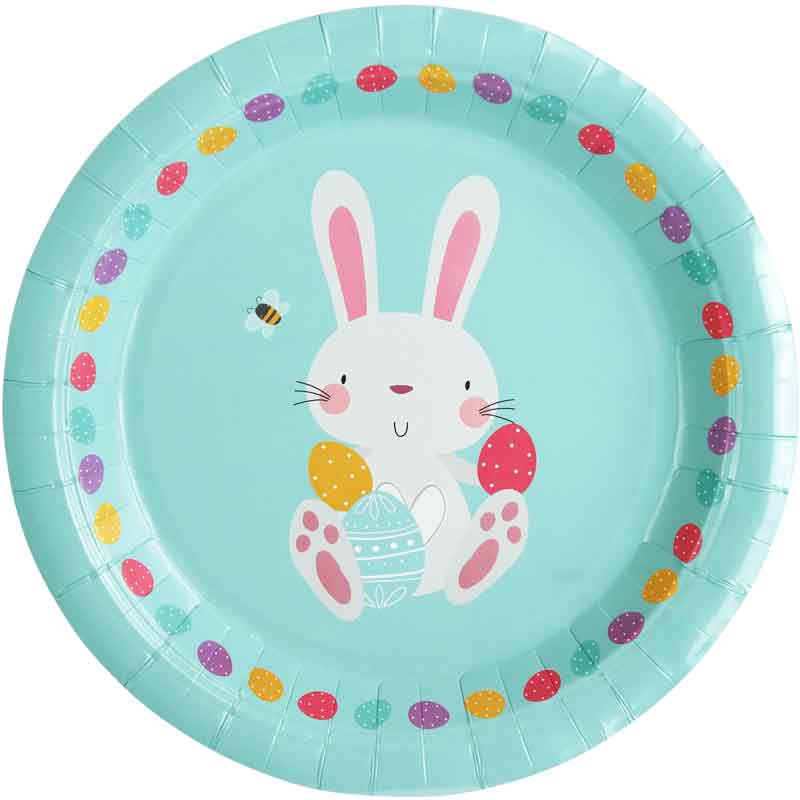 6PK 23cm EASTER PAPER PLATES