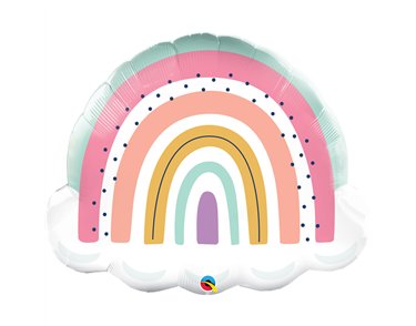 32in BOHO RAINBOW FOIL SHAPED BALLOON