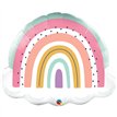 32in BOHO RAINBOW FOIL SHAPED BALLOON