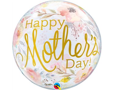 22in  MOTHER'S DAY WATERCOLOR FLORAL BUBBLE