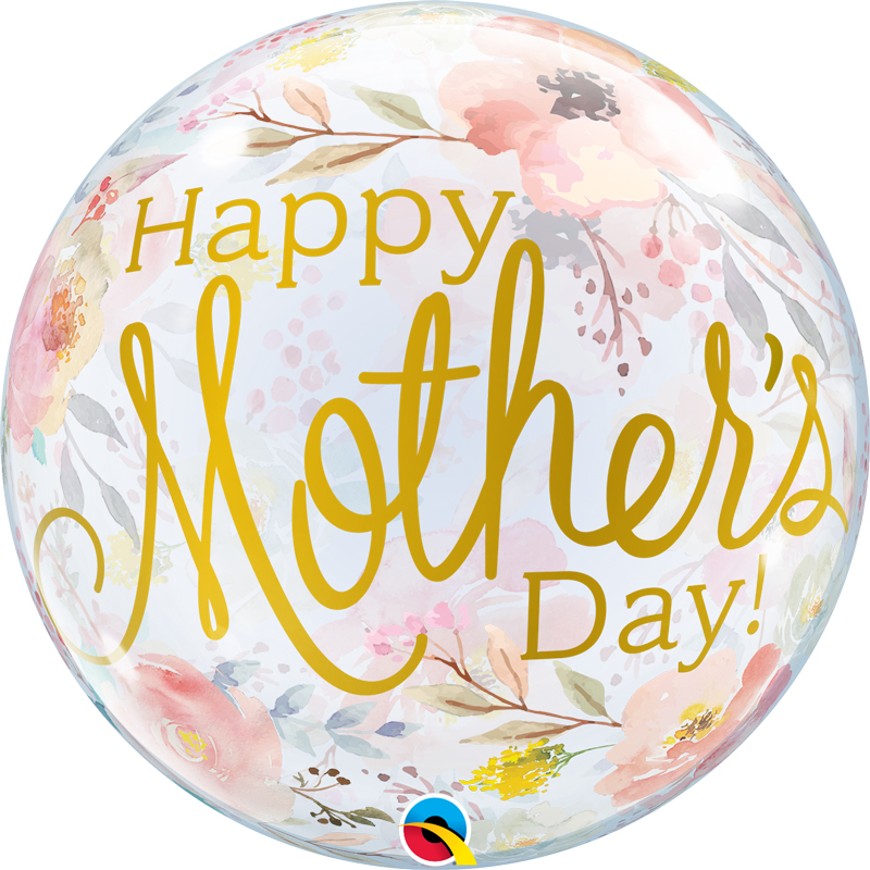 22in  MOTHER'S DAY WATERCOLOR FLORAL BUBBLE