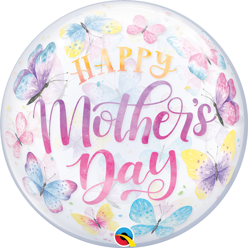 22in MOTHER'S DAY BUTTERFLIES BUBBLE