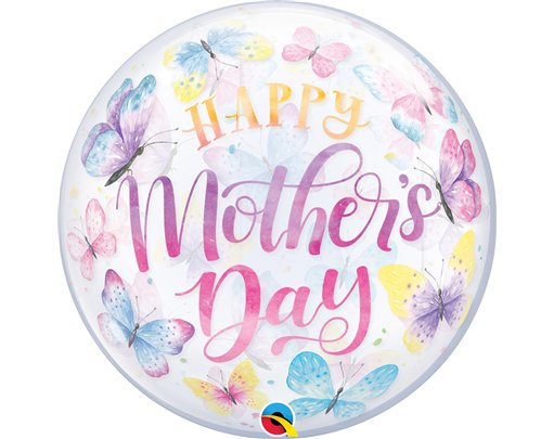 22in MOTHER'S DAY BUTTERFLIES BUBBLE