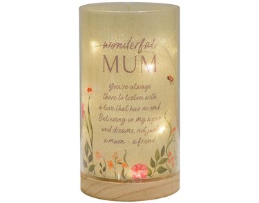 "MUM" THE COTTAGE GARDEN TUBE LIGHT