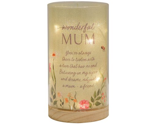 "MUM" THE COTTAGE GARDEN TUBE LIGHT