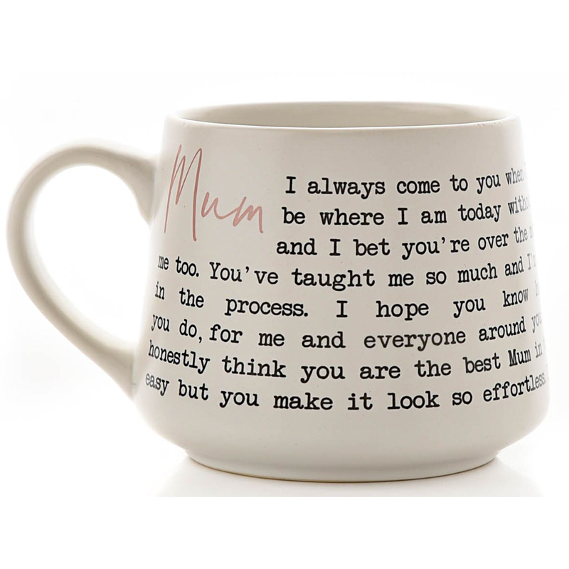 3ASST MUM MOMENTS STONEWARE MUG