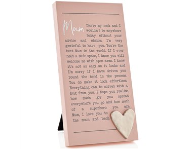 MUM MOMENTS STANDING PLAQUE