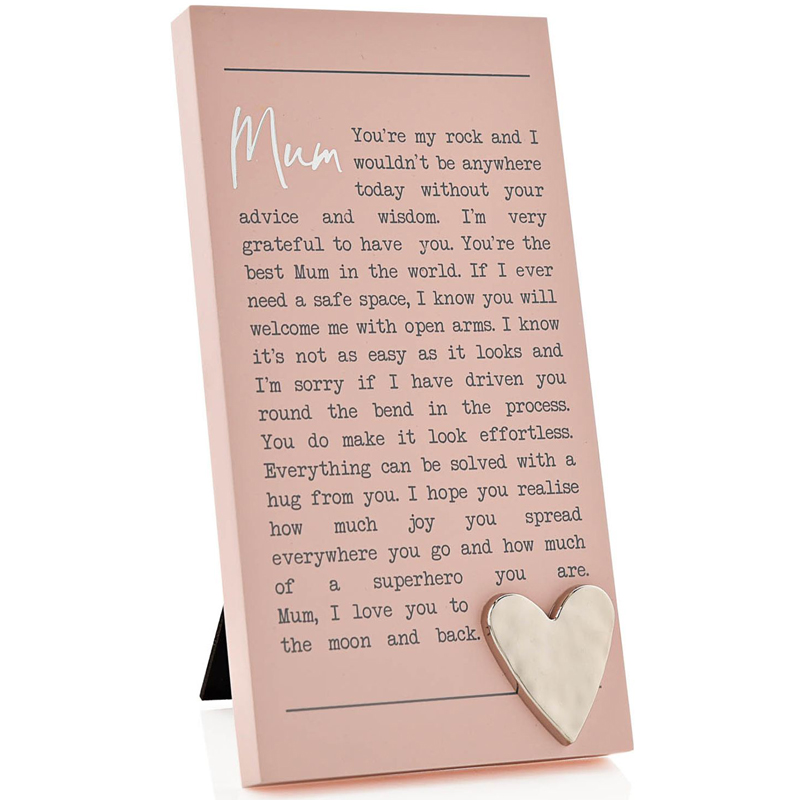 MUM MOMENTS STANDING PLAQUE
