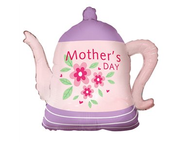 TEAPOT MOTHER'S DAY  SHAPED FOIL BALLOON