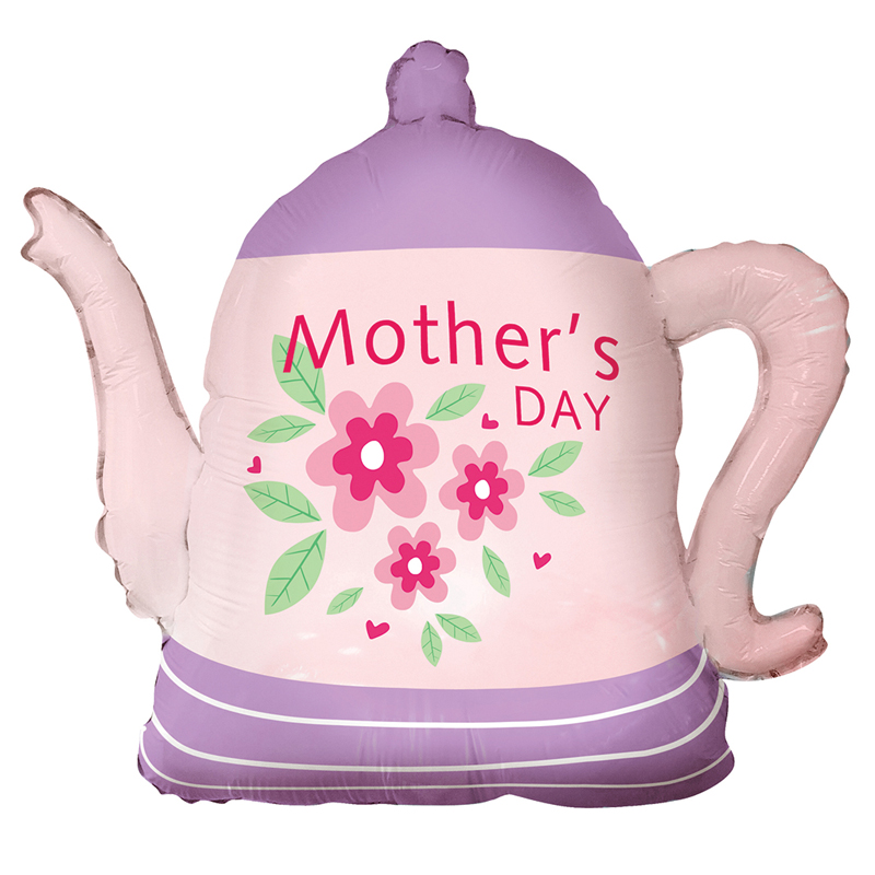 TEAPOT MOTHER'S DAY  SHAPED FOIL BALLOON