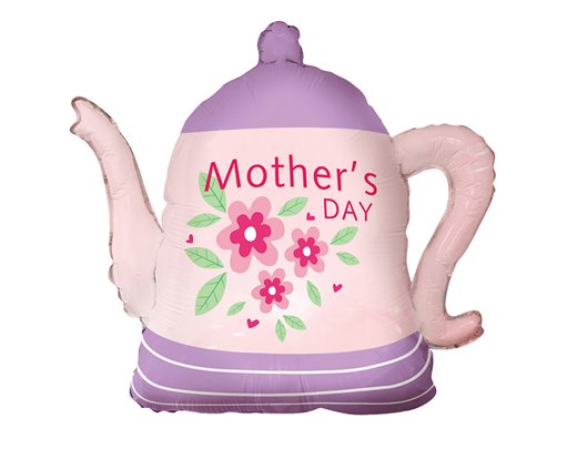 TEAPOT MOTHER'S DAY  SHAPED FOIL BALLOON