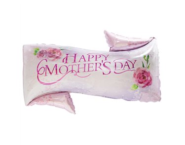 HAPPY MOTHER'S DAY BANNER FOIL BALLOON