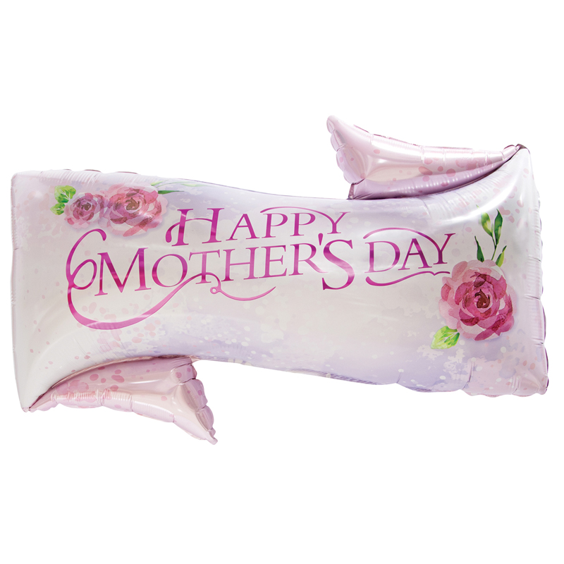 HAPPY MOTHER'S DAY BANNER FOIL BALLOON