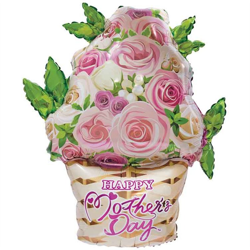FLOWER POT HAPPY MOTHER'S DAY FOIL BALLOON
