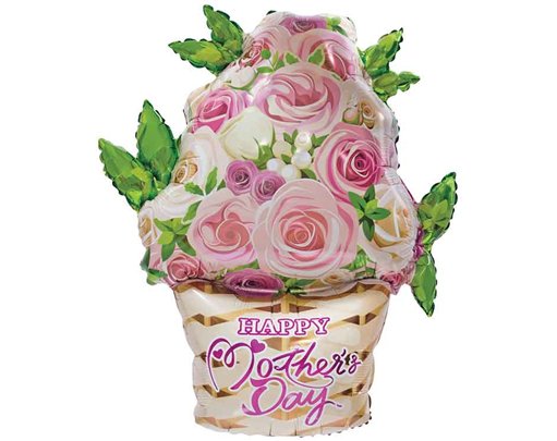 FLOWER POT HAPPY MOTHER'S DAY FOIL BALLOON