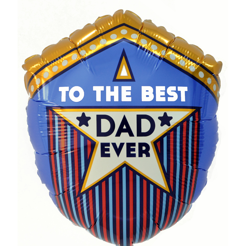 TO THE BEST DAD EVER SHIELD FOIL BALLOON