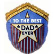 TO THE BEST DAD EVER SHIELD FOIL BALLOON