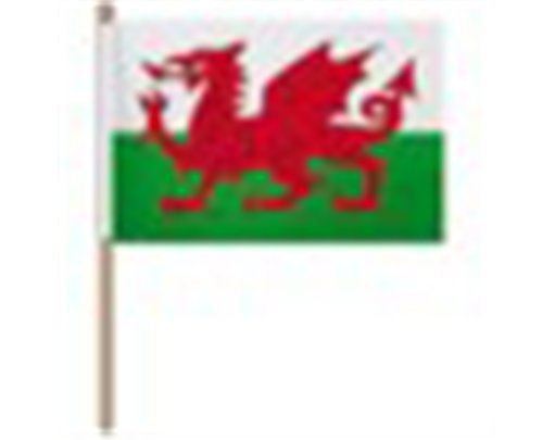 WALES HAND WAVER FLAG 10S